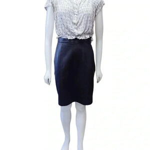 the olde Hide House Vintage 100% Leather  Eggplant Mini Skirt Size 10